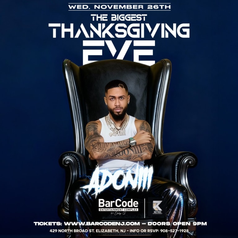 Event - Thanksgiving Eve w/ DJ Adoni  - Elizabeth, New Jersey - November 26, 2025 | concert tickets