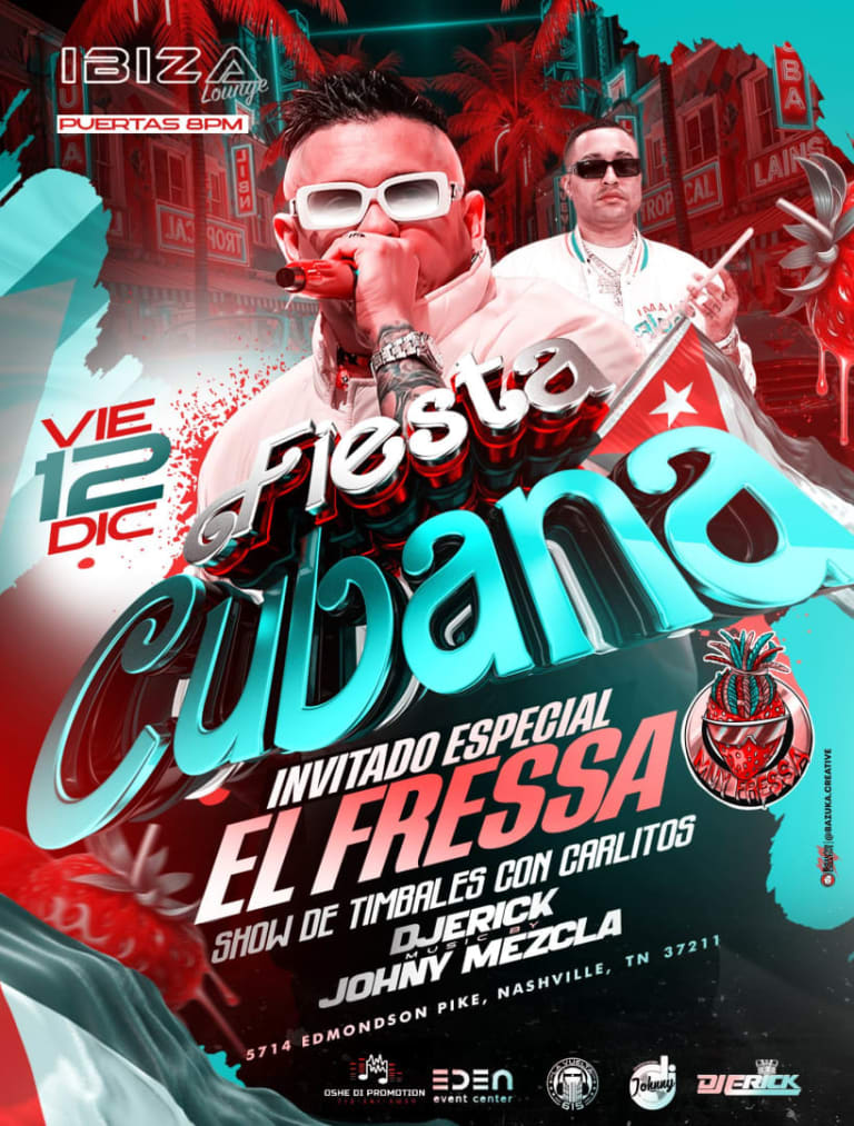 Event - Party Cubano 🇨🇺con Muy Fressa - Nashville, Tennessee - December 12, 2025 | concert tickets