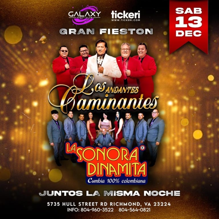 Event - GRAN FIESTÓN CON ANDANTES CAMINANTES !! - Richmond, VA - Sat, December 13, 2025} | concert tickets