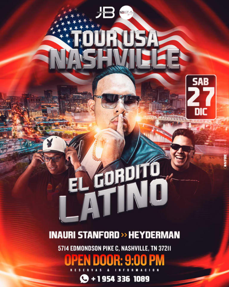 Event - EL GORDITO LATINO EN NASHVILLE - Nashville, TN - Sat, December 27, 2025} | concert tickets