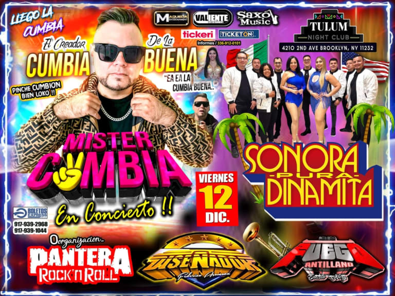 Event - MISTER CUMBIA   - Brooklyn, NY - Fri, December 12, 2025} | concert tickets