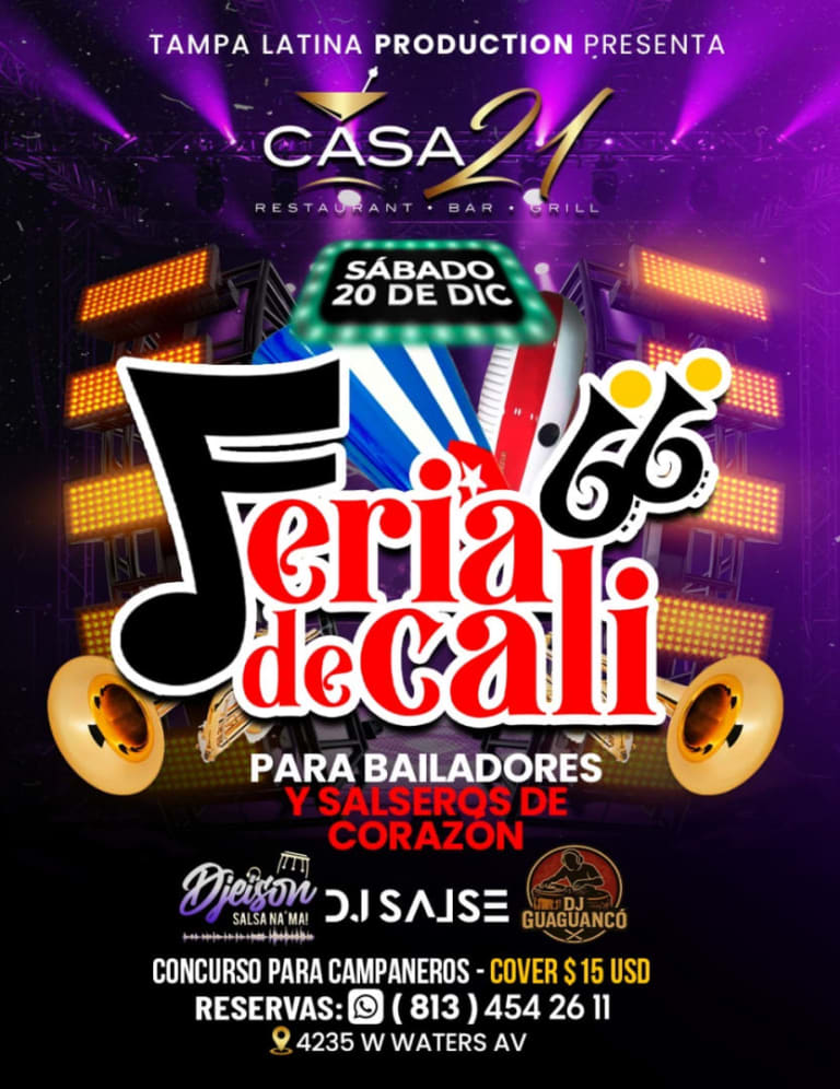 Event - FERIA DE CALI TAMPA  - Tampa, Florida - December 20, 2025 | concert tickets