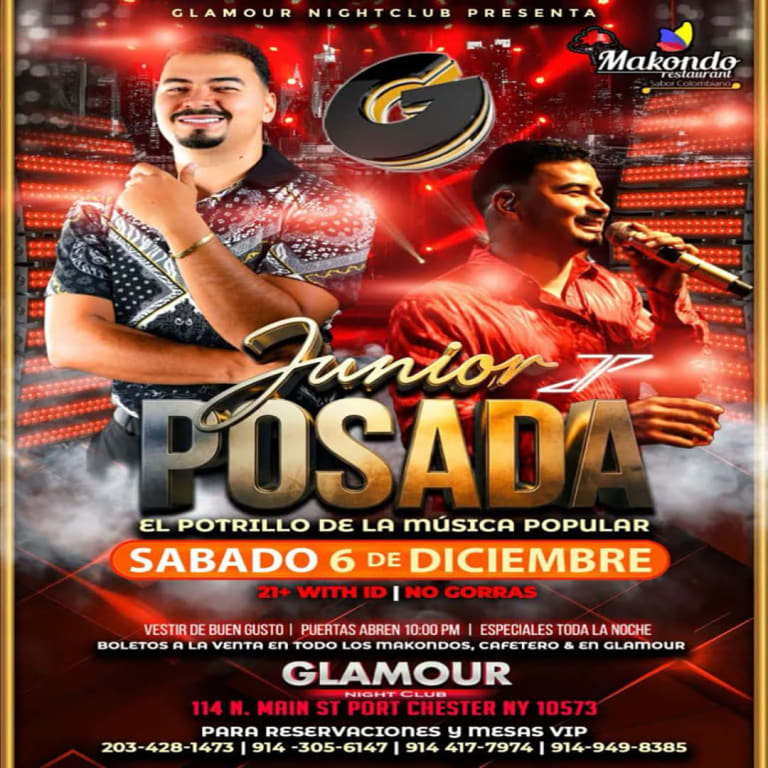 Event - Junior Posada en concierto - Port Chester, New York - December 6, 2025 | concert tickets