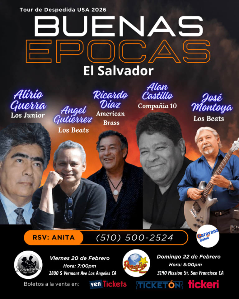 Event - BUENAS EPOCAS DE EL SALVADOR SAN FRANCISCO - San Francisco, California - February 22, 2026 | concert tickets
