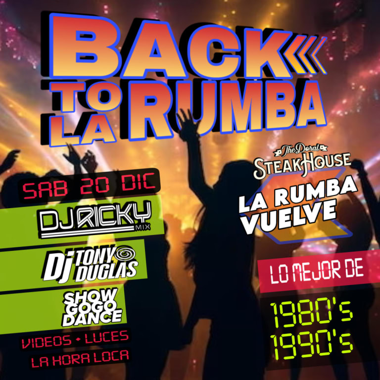 Event - BACK TO LA RUMBA MIAMI - Doral, Florida - December 20, 2025 | concert tickets