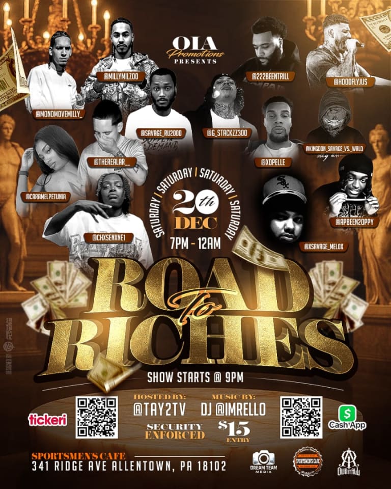 Event - OIA Promotions Presents Road To Riches Showcase  - Allentown, PA - sáb, 20 de diciembre de 2025} | concert tickets