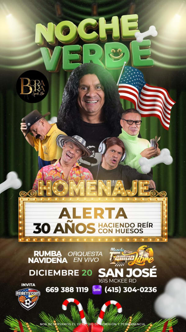 Event - Noche verde  - San Jose, California - December 20, 2025 | concert tickets