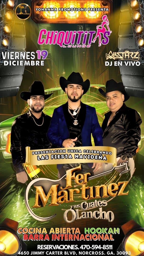 Event - FER MARTINEZ Y SUS CUATES OLANCHO - Norcross, Georgia - December 19, 2025 | concert tickets