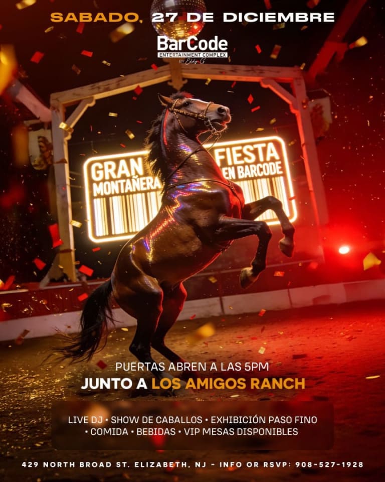 Event - Gran Fiesta Montanera en BarCode - Elizabeth, NJ - Sat, December 13, 2025} | concert tickets