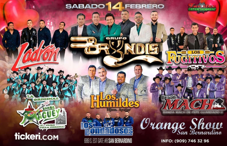 Event - Gran Bailazo de San Valentin con Grupo Bryndis & Ladron y mas en vivo - San Bernardino, CA - Sat, February 14, 2026} | concert tickets
