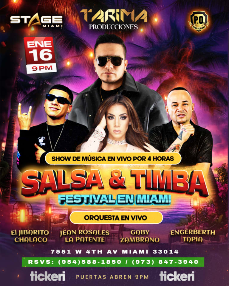 Event - Festival de Salsa Y Timba en Miami - Hialeah, FL - Fri, January 16, 2026} | concert tickets