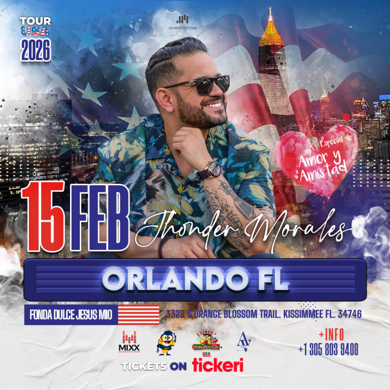 Event - Jhonder Morales En Orlando - Kissimmee, FL - dom, 15 de febrero de 2026} | concert tickets