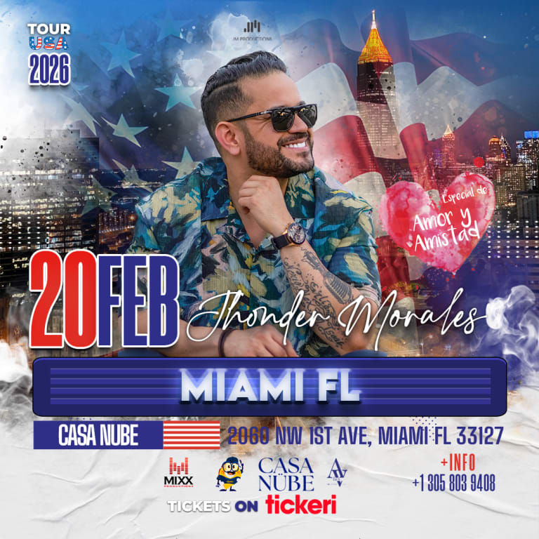 Event - Jhonder Morales En Miami - Miami, FL - Fri, February 20, 2026} | concert tickets