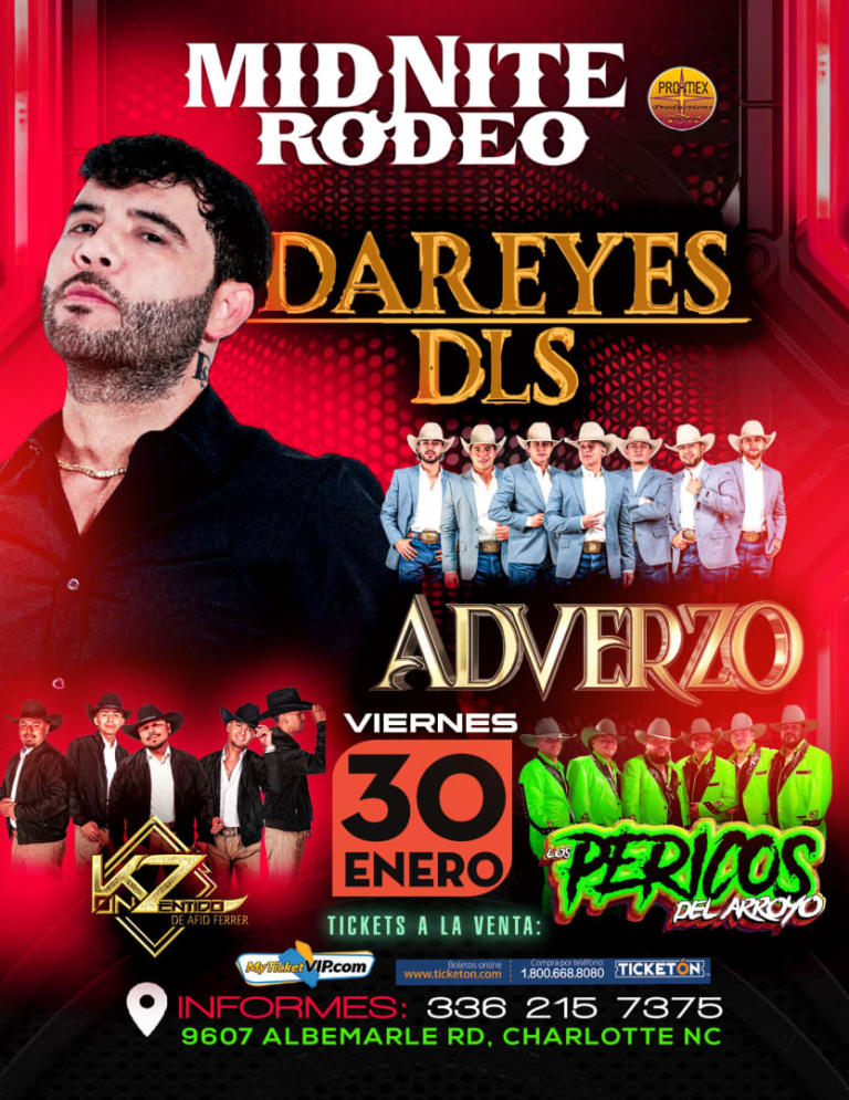Event - DAREYES DE LA SIERRA - Charlotte, North Carolina - January 30, 2026 | concert tickets