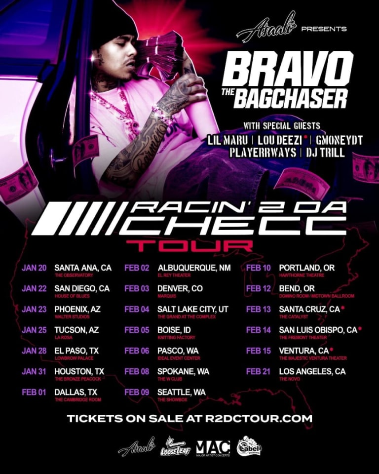 Event - Bravo The Bagchaser Racin' 2 Da Checc Tour - Pasco WA - Pasco, Washington - February 6, 2026 | concert tickets
