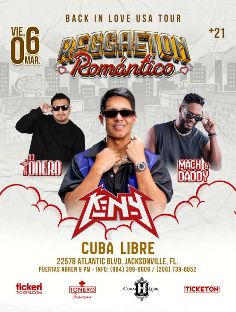 Event - KenY - Mach and Daddy- Dj Tonero- Back In Love USA Tour - Reggeton Romantico  - Jacksonville, Florida - March 6, 2026 | concert tickets