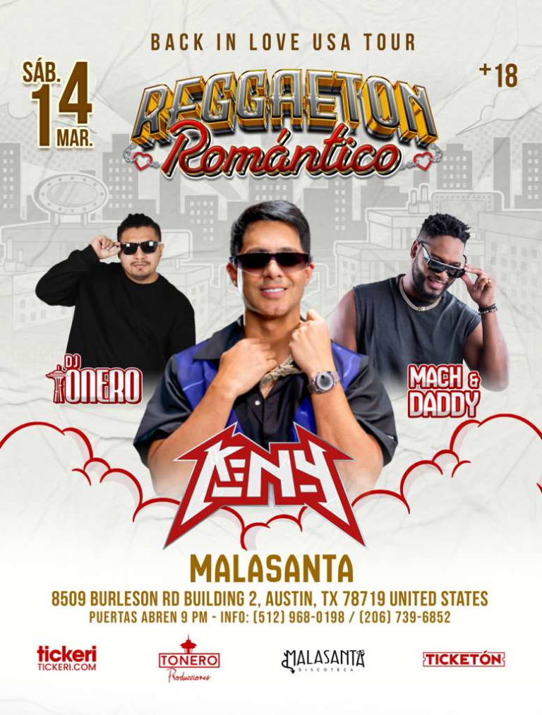 Event - KenY - Mach and Daddy- Dj Tonero- Back In Love USA Tour - Reggeton Romantico  - Austin, Texas - March 14, 2026 | concert tickets