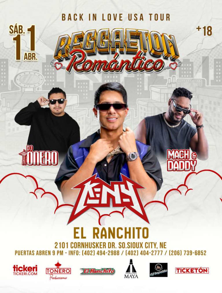 Event - KenY - Mach and Daddy- Dj Tonero- Back In Love USA Tour - Reggeton Romantico  - South Sioux City, Nebraska - April 11, 2026 | concert tickets