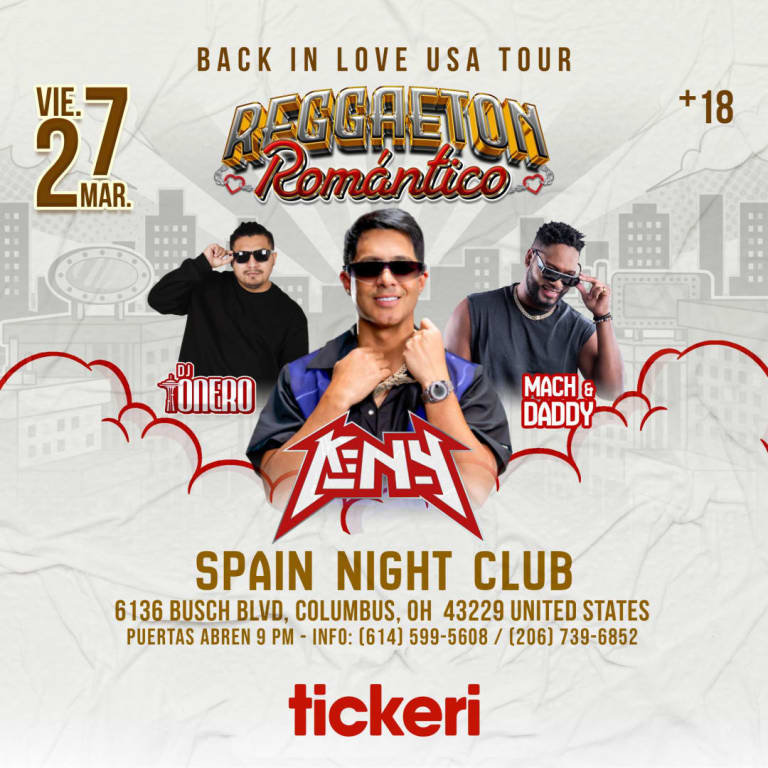 Event - KenY - Mach and Daddy- Dj Tonero- Back In Love USA Tour - Reggeton Romantico  - Columbus, OH - Fri, March 27, 2026} | concert tickets