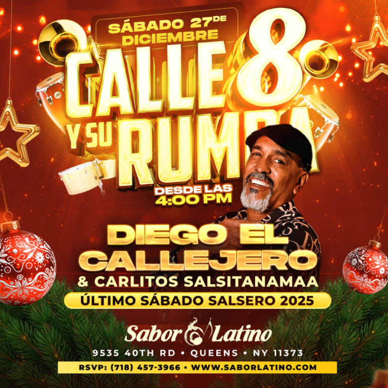 Event - CALLE 8 Y SU RUMBA | Sabor Latino - Queens, NY - sáb, 27 de diciembre de 2025} | concert tickets