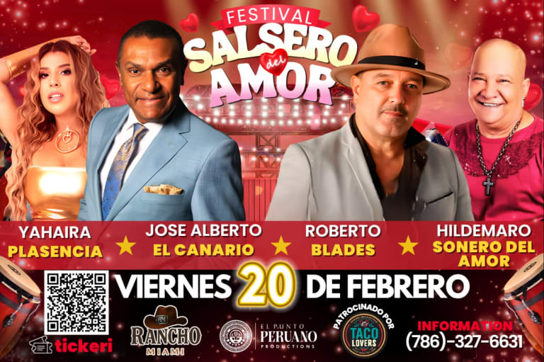 Event - FESTIVAL SALSERO DEL AMOR - Hialeah, FL - vie, 20 de febrero de 2026} | concert tickets
