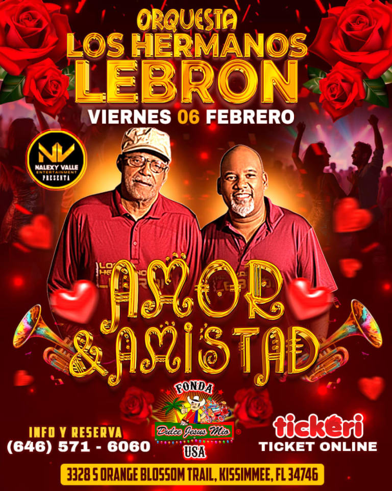 Event - Los Hermanos Lebron en La Fonda Dulce Jesus Mio Orlando  - Kissimmee, Florida - February 6, 2026 | concert tickets