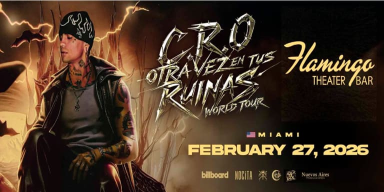 Event - C.R.O Otra Vez En Tus Ruinas World Tour - Miami, FL - vie, 27 de febrero de 2026} | concert tickets