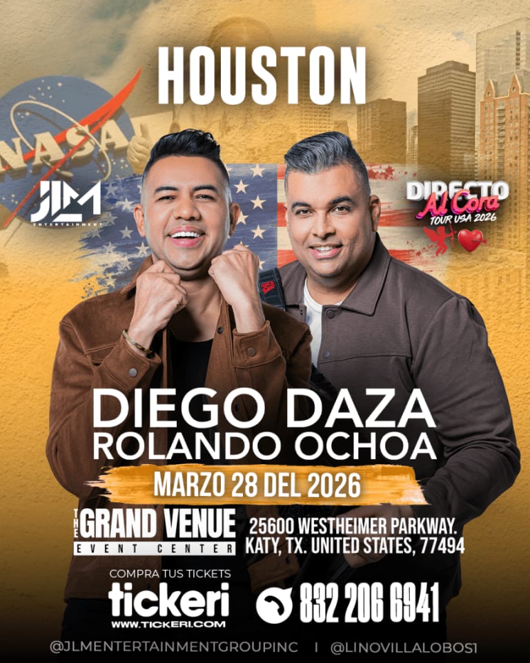 Event - Diego Daza & Rolando Ochoa en vivo en Houston - Katy, Texas - March 28, 2026 | concert tickets