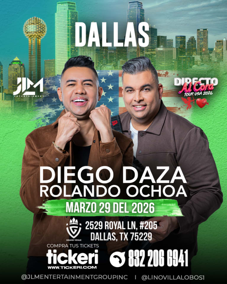 Event - Diego Daza & Rolando Ochoa en vivo en Dallas - Dallas, Texas - March 29, 2026 | concert tickets