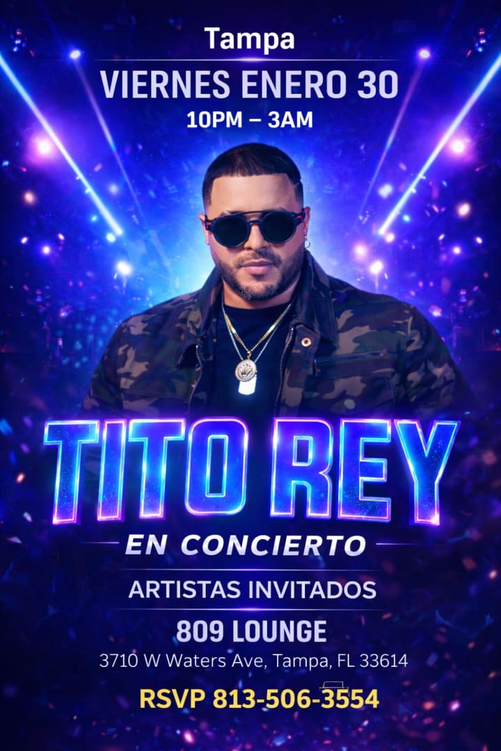Event - TitoRey en Concierto Exclusivo ! - Tampa, FL - vie, 30 de enero de 2026} | concert tickets