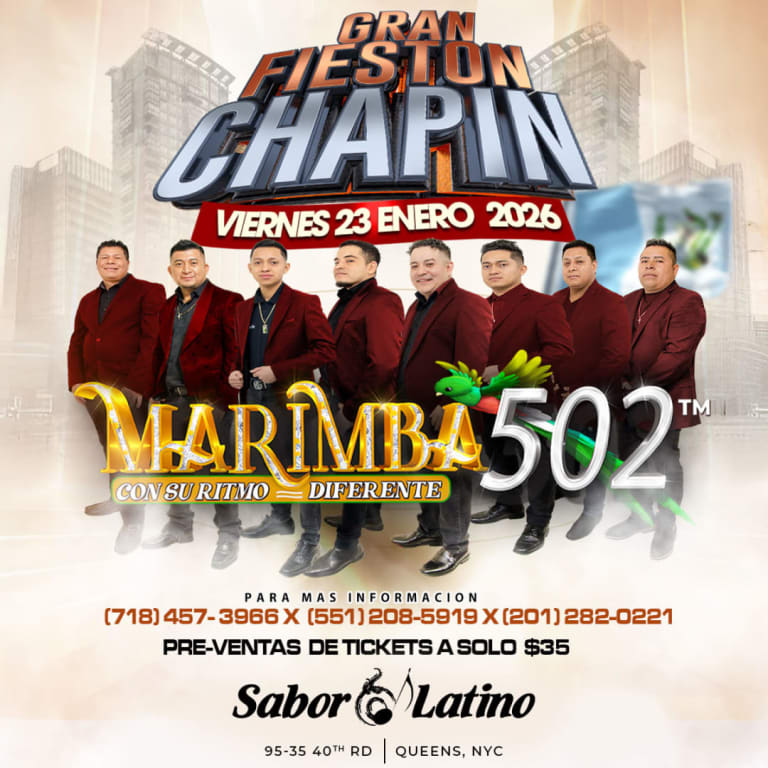 Event - MARIMBA GRAN FIESTON CHAPIN | Sabor Latino - Queens, New York - January 23, 2026 | concert tickets