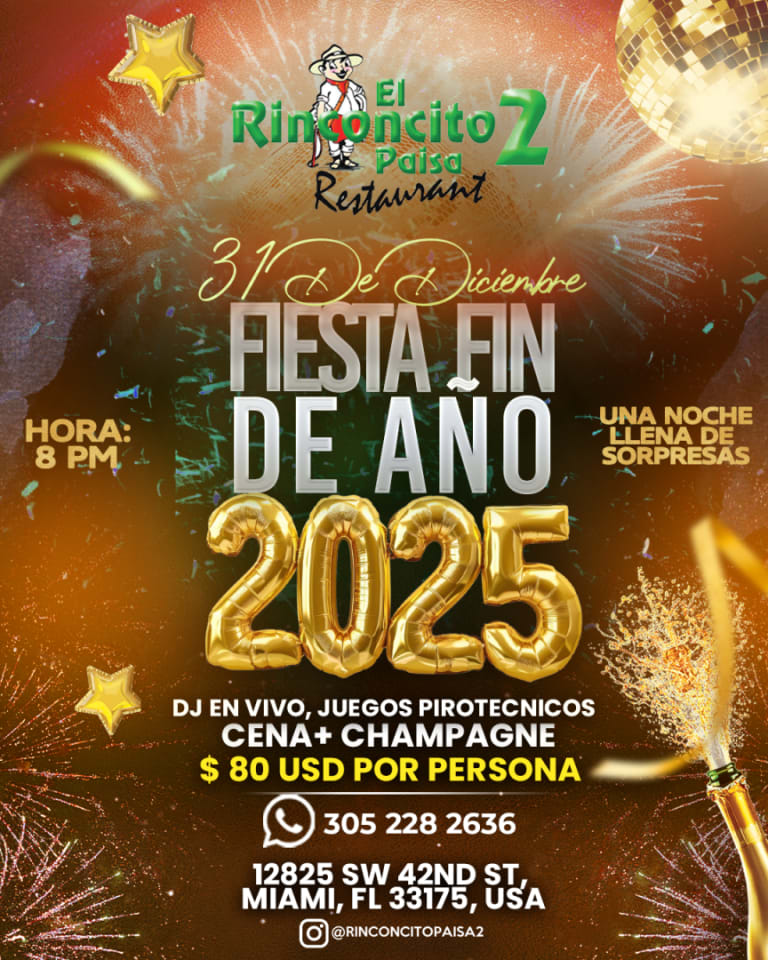Event - FIESTA DE FIN DE AÑO - Miami, Florida - December 31, 2025 | concert tickets