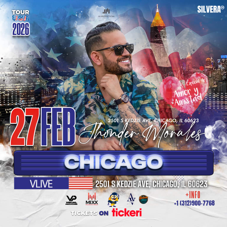 Event - Jhonder Morales en Chicago - Chicago, IL - vie, 27 de febrero de 2026} | concert tickets