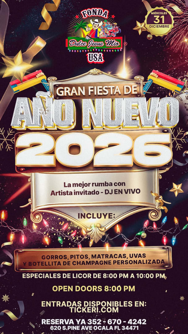 Event - GRAN FIESTA DE AÑO NUEVO 2026 - Ocala, Florida - December 31, 2025 | concert tickets