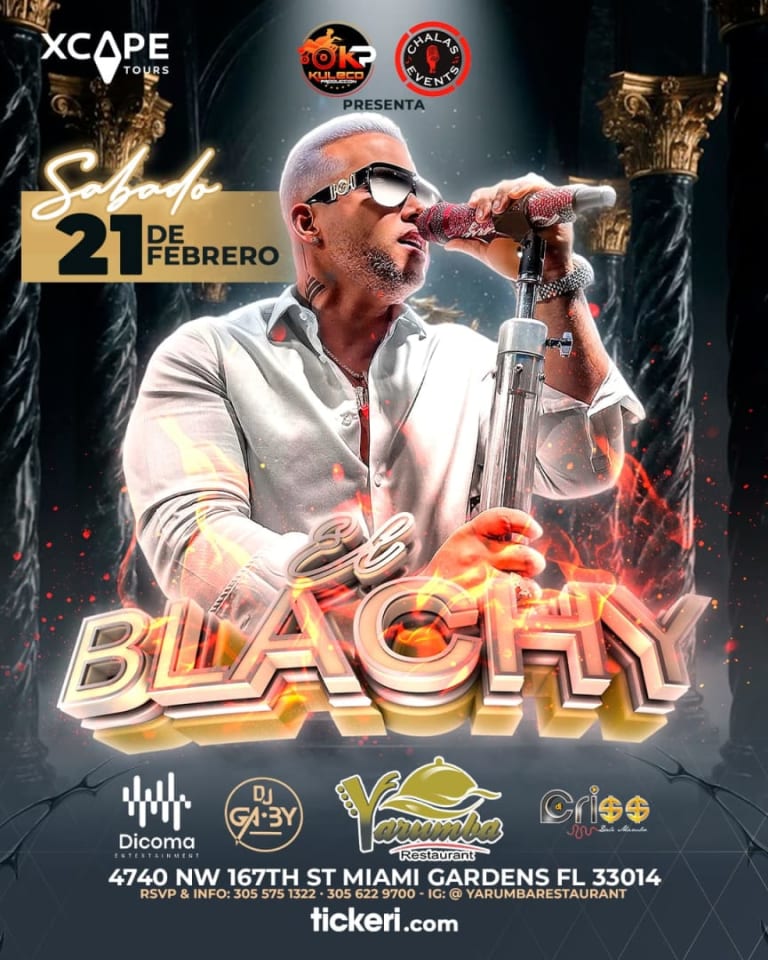 Event - El Blachy en Miami - Miami Gardens, Florida - February 21, 2026 | concert tickets