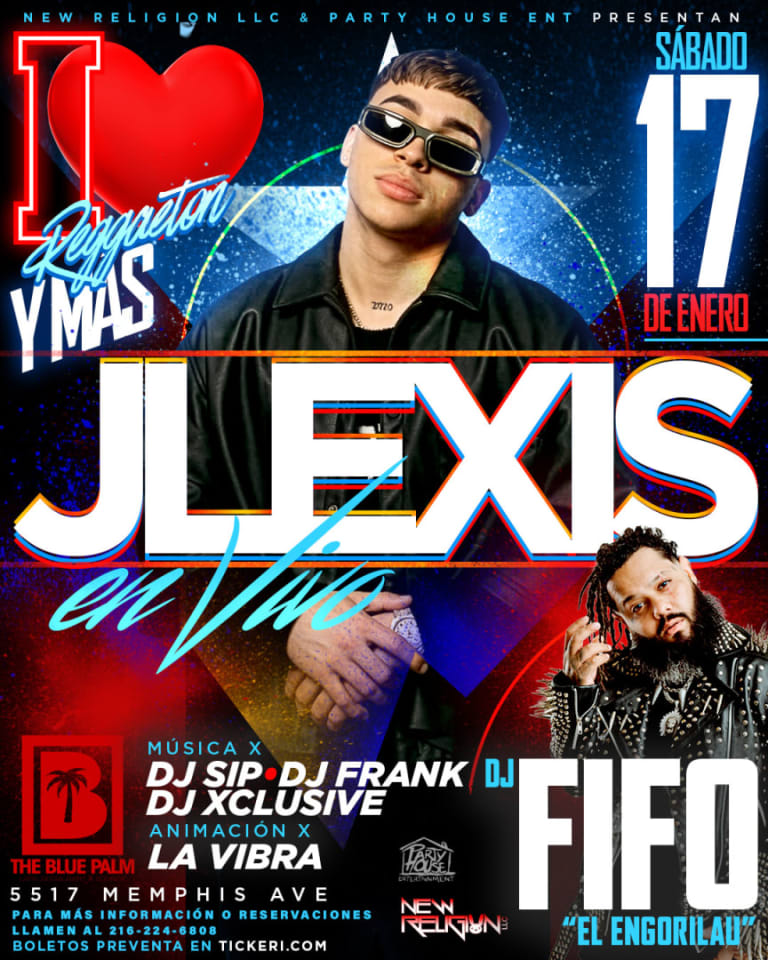 Event - Jlexis en Vivo Junto a Dj Fifo "El Engorilau" - Cleveland, Ohio - January 17, 2026 | concert tickets