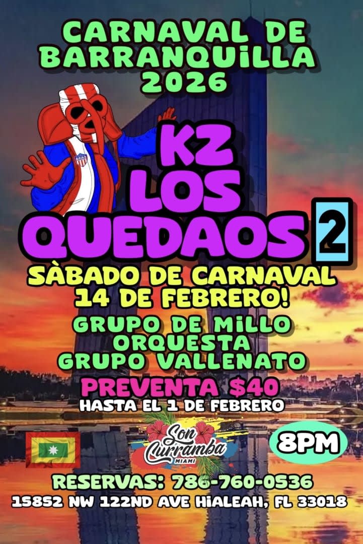 Event - KZ LOS QUEDAOS 2026 - Hialeah, Florida - February 14, 2026 | concert tickets