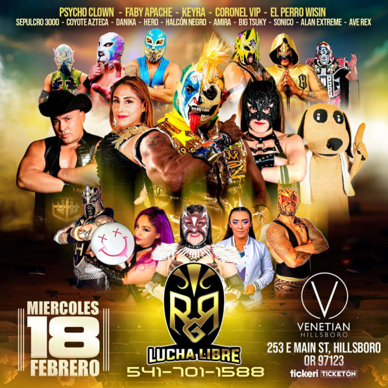 Event - Lucha libre en vivo en Hillsboro Oregon - Hillsboro, Oregon - February 15, 2026 | concert tickets