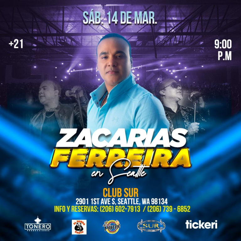 Event - Zacarias Ferreira  en concierto! Seattle - Seattle, Washington - 14 de marzo de 2026 | concert tickets