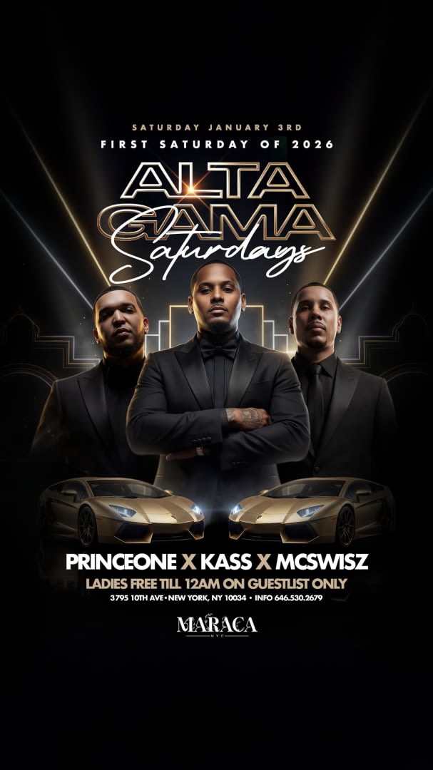 Event - Alta Gama Saturdays First Saturday Of The Year At Maraca NYC - New York, New York - January 3, 2026 | concert tickets
