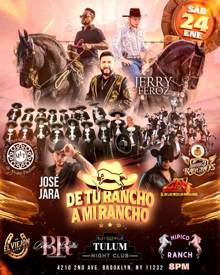 Event - DE TU RANCHO A MI RANCHO  - Brooklyn, New York - January 24, 2026 | concert tickets