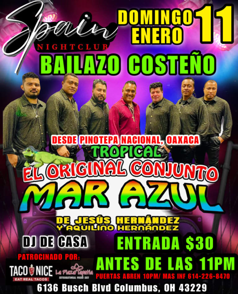 Event - Bailazo Costeño Con El Conjunto Mar Azul. - Columbus, Ohio - 11 de enero de 2026 | concert tickets