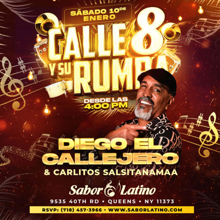 Event - CALLE 8 Y SU RUMBA | Sabor Latino - Queens, NY - Sat, January 10, 2026} | concert tickets