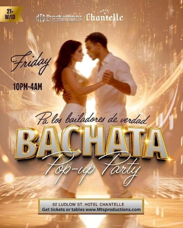 Event - Friday Bachata Night at Hotel Chantelle | Bachata Party NYC - New York, NY - vie, 9 de enero de 2026} | concert tickets