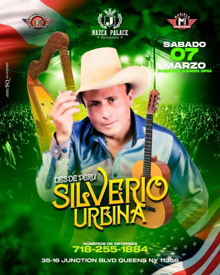 Event - SILVERIO URBINA DESDE PERU  - Corona , NY - Fri, March 6, 2026} | concert tickets