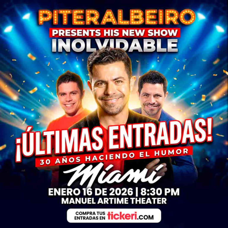 Event - Piter Albeiro Presenta Su Nuevo Show INOLVIDABLE. 30 años Haciendo El Humor - Miami, Florida - January 16, 2026 | concert tickets