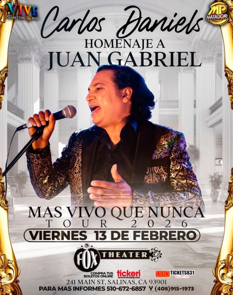Event - Carlos Daniels – Tributo a Juan Gabriel en Salinas California - Salinas, CA - vie, 13 de febrero de 2026} | concert tickets