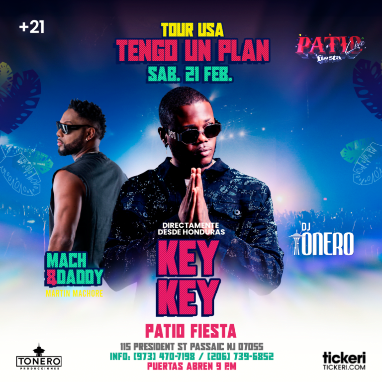 Event - KEY KEY - MACH & DADDY EN  PASSAIC NJ - Passaic, NJ - sáb, 21 de febrero de 2026} | concert tickets