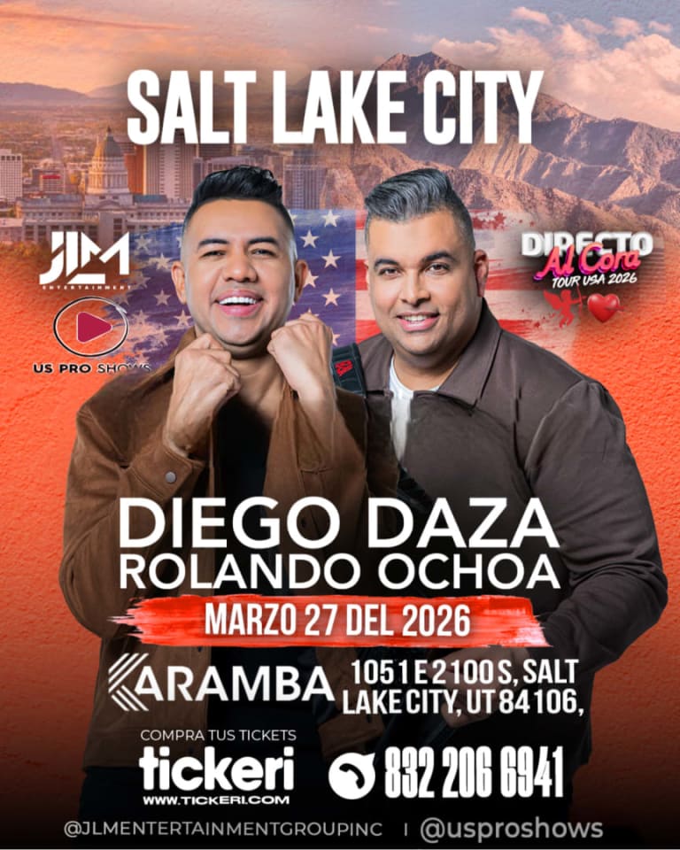 Event - Diego Daza + Rolando Ochoa ¡En Concierto! - Salt Lake City (Utah) - Salt Lake City, UT - Fri, March 27, 2026} | concert tickets