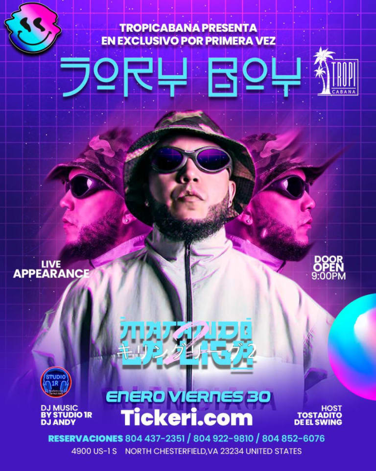 Event - Jory Boy en concierto  - Richmond, VA - Fri, January 30, 2026} | concert tickets